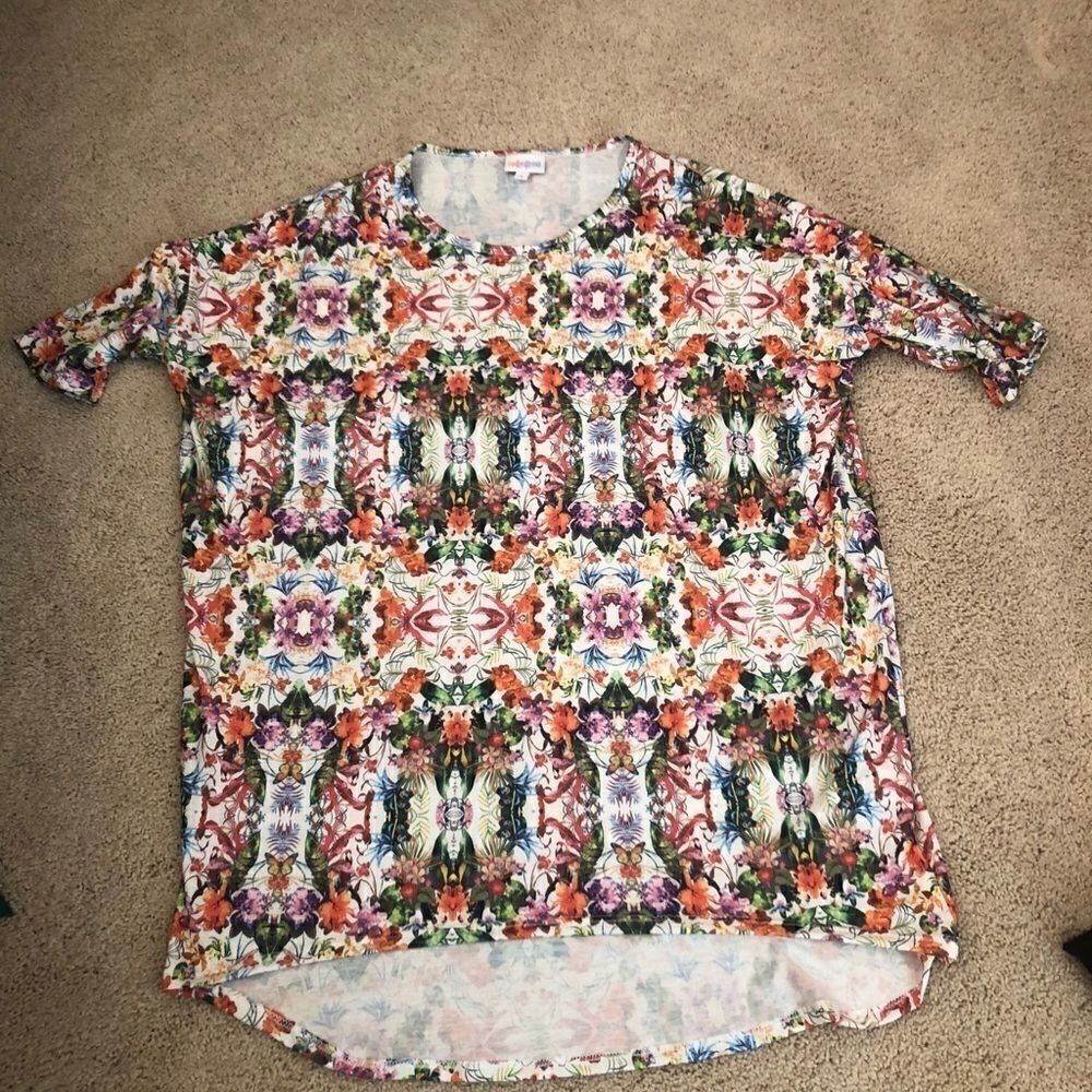 LuLaRoe floral patterned Irma - Picture 3 of 8